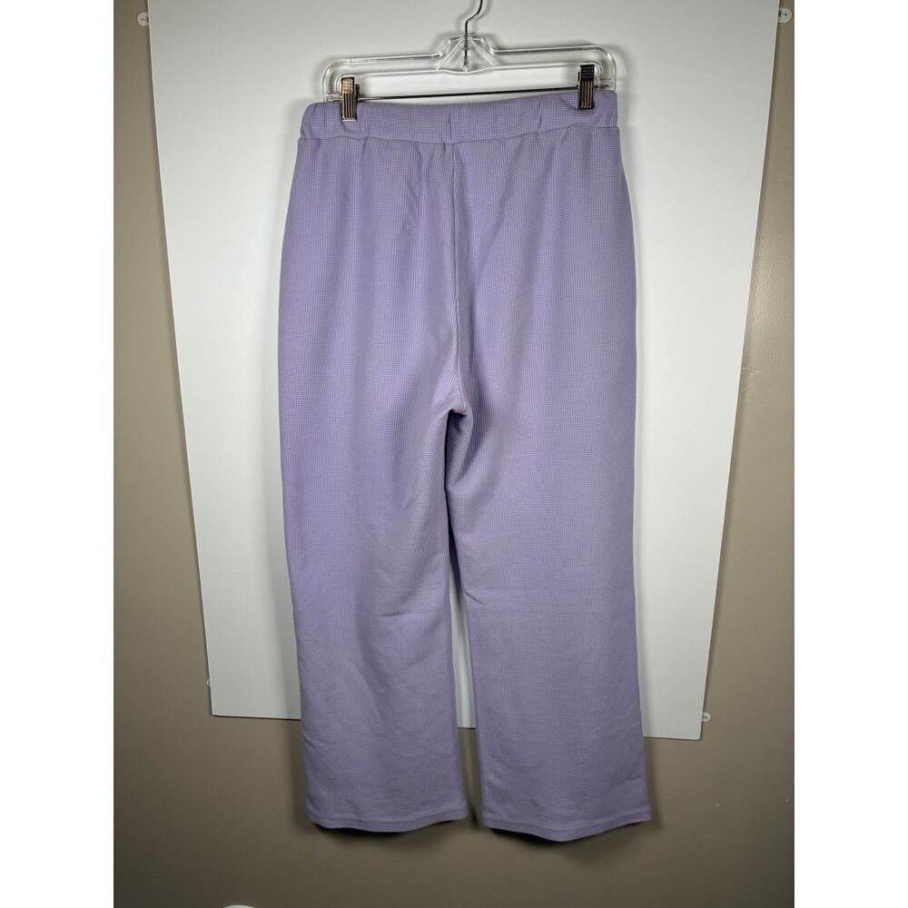 COMFRT Comfort XL Waffle Knit Lounge Pants Lot Of 3 Pink Lavender Lilac Wide Leg - Picture 11 of 11